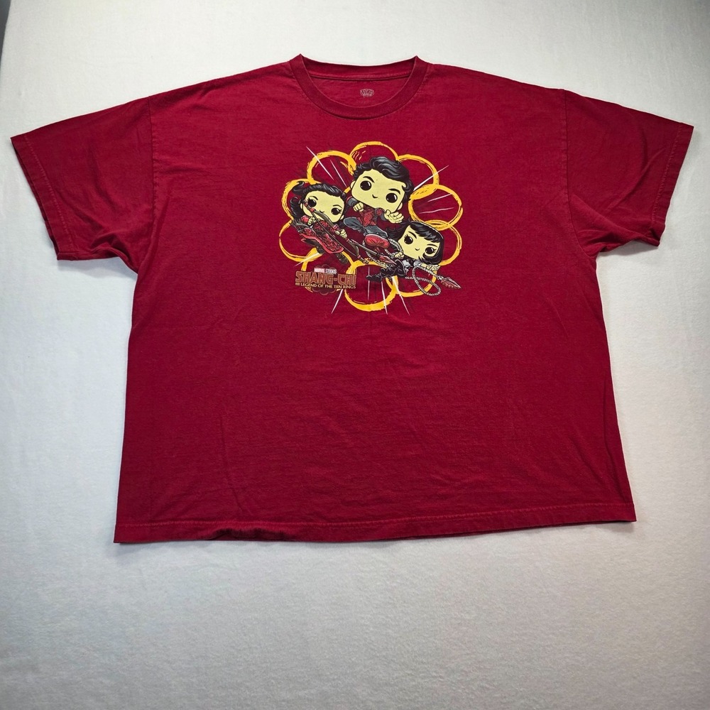 Funko Pop! Tees‎ Men's Marvel Shang-Chi Ten Rings Red Graphic T-Shirt 3XL